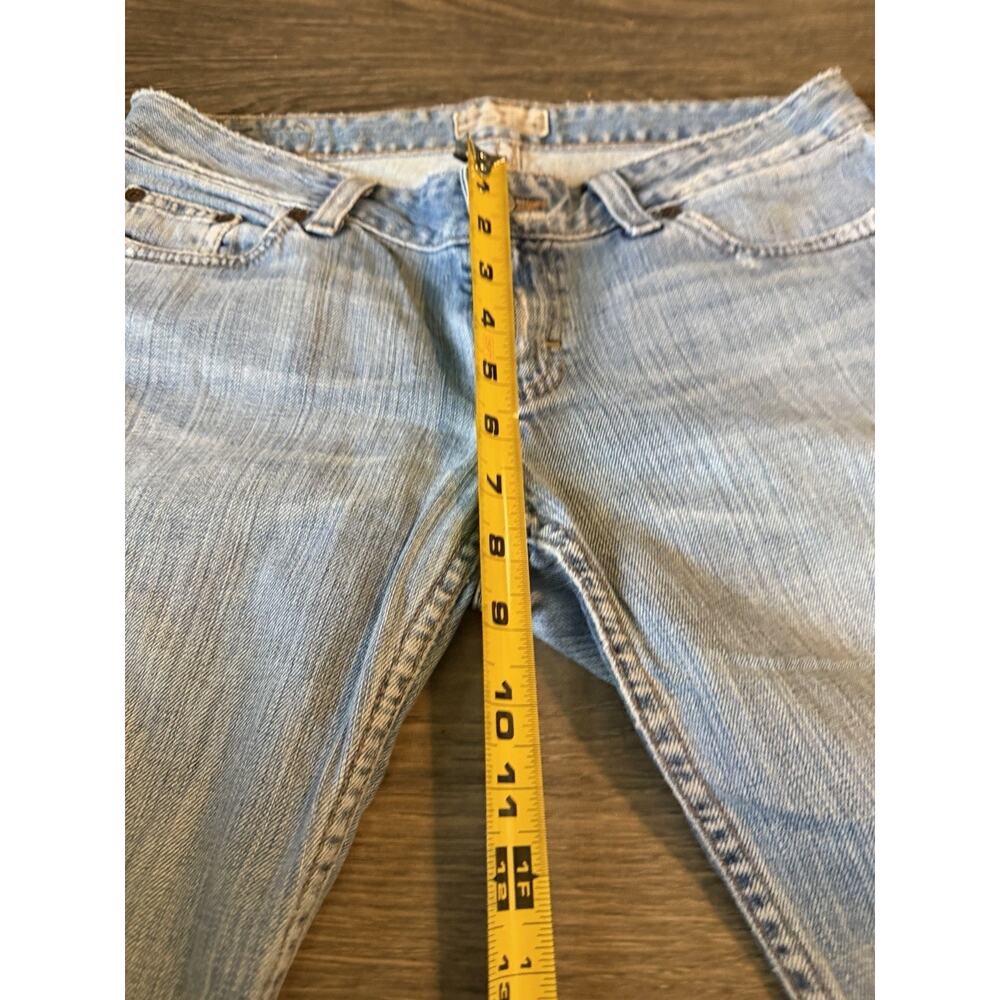 BKE Starlite Stretch Distressed Flare Jeans Sz 30x33.5 Y2K Grunge Paint Splatter - Picture 11 of 14